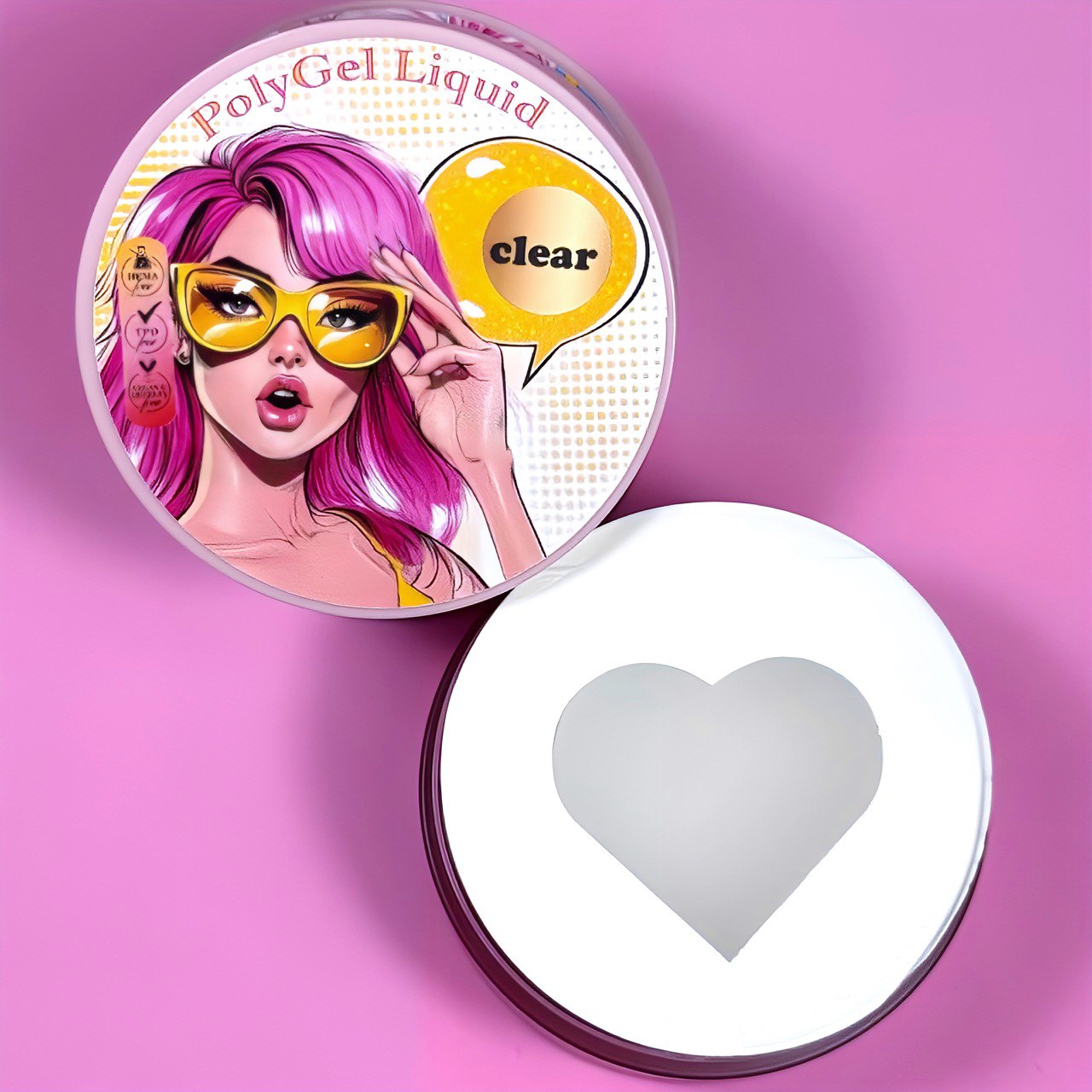 PolyGel Líquido Transparente Illusion Beauty – 30 ml base rígida - Imagen 2