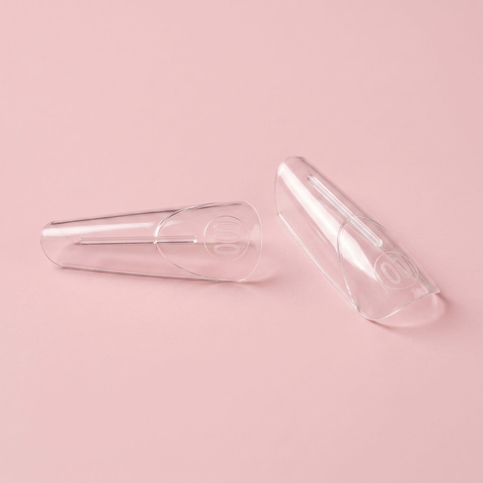 Tips Dual Nails Forms BABY FRENCH ALMOND Illusion Beauty – 120 unidades