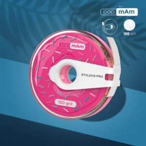 Rollos Donuts Staleks Limas Profesionales Cinta Abrasiva Desechable Blanca PapmAm EXPERT En Estuche De Plástico ATC-150w