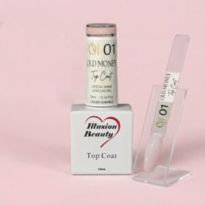 Top Coat OLD MONEY 01 – illusion beauty – 10ml (Finalizador sin capa pegajosa)